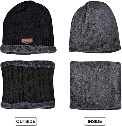Unisex Woolen Cap + Neck